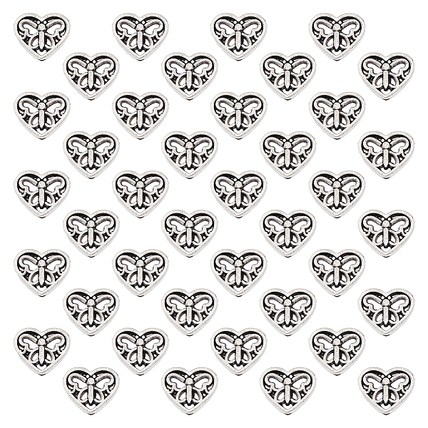 PandaHall DICOSMETIC 100Pcs Heart Spacer Beads Tibetan Style Alloy Heart with Butterfly Beads Antique Silver European Beads Alloy Loose...
PandaHall DICOSMETIC 100Pcs Heart Spacer Beads Tibetan Style Alloy Heart with Butterfly Beads Antique Silver European Beads Alloy Loose...