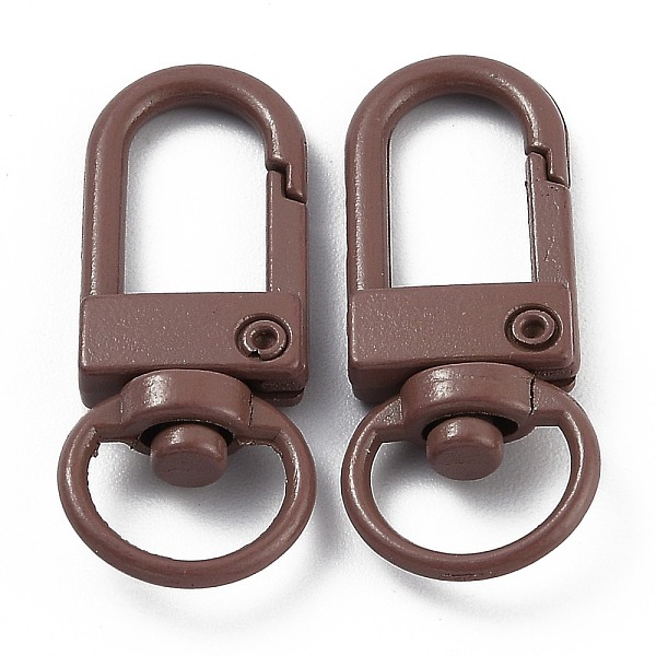 PandaHall Zinc Alloy Baking Paint Swivel Snap Hooks Clasps, Sienna, 33.5x13.5x5.5mm, Hole: 9mm Alloy Brown
PandaHall Zinc Alloy Baking Paint Swivel Snap Hooks Clasps, Sienna, 33.5x13.5x5.5mm, Hole: 9mm Alloy Brown