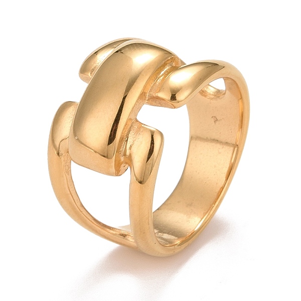 PandaHall Ion Plating(IP) 304 Stainless Steel Rectangle Chunky Ring for Women, Golden, US Size 7 1/4(17.5mm) 304 Stainless Steel
PandaHall Ion Plating(IP) 304 Stainless Steel Rectangle Chunky Ring for Women, Golden, US Size 7 1/4(17.5mm) 304 Stainless Steel