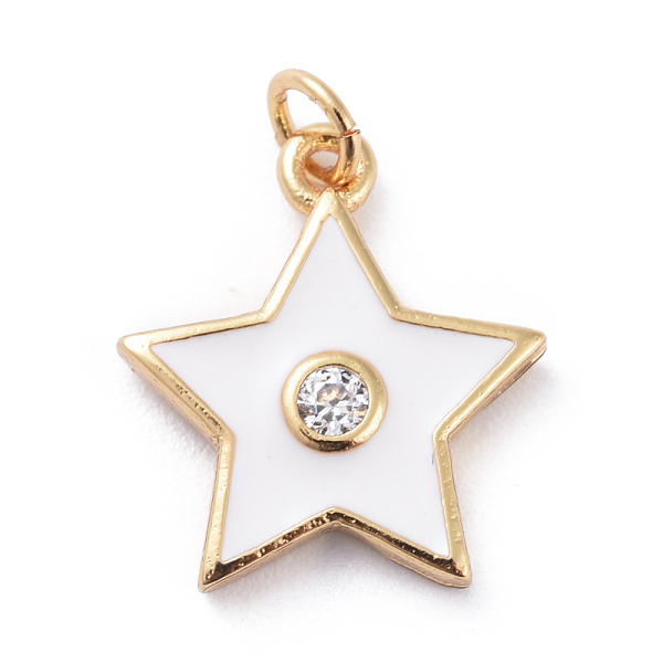 PandaHall Cubic Zirconia Charms, with Brass Findings and Enamel, Star, Golden, Mixed Color, 15x13.5x2.5mm, Hole: 1.8mm Brass+Cubic..., Multicolor
PandaHall Cubic Zirconia Charms, with Brass Findings and Enamel, Star, Golden, Mixed Color, 15x13.5x2.5mm, Hole: 1.8mm Brass+Cubic..., Multicolor