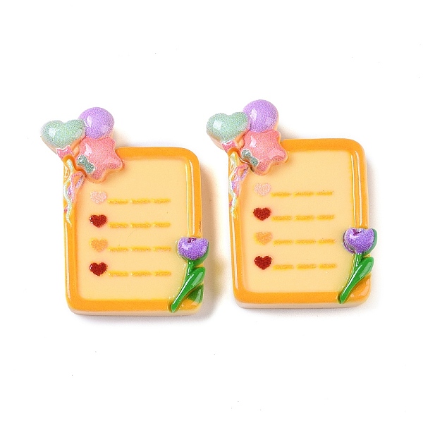 PandaHall Opaque Resin Decoden Cabochons, Notepad, Gold, 29.5x23.5x7.5mm Resin Rectangle Gold
PandaHall Opaque Resin Decoden Cabochons, Notepad, Gold, 29.5x23.5x7.5mm Resin Rectangle Gold
