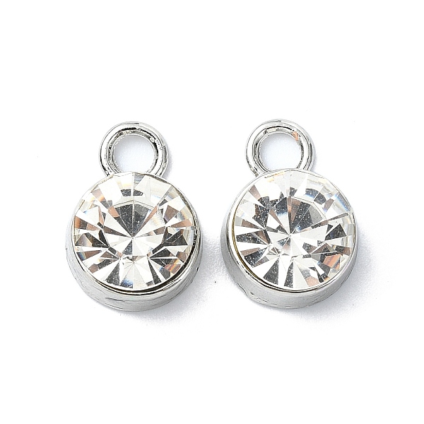 PandaHall Rack Plating Alloy Rhinestone Charms, Flat Round, Platinum, 13x9x6.5mm, Hole: 3mm Alloy Flat Round Clear
PandaHall Rack Plating Alloy Rhinestone Charms, Flat Round, Platinum, 13x9x6.5mm, Hole: 3mm Alloy Flat Round Clear