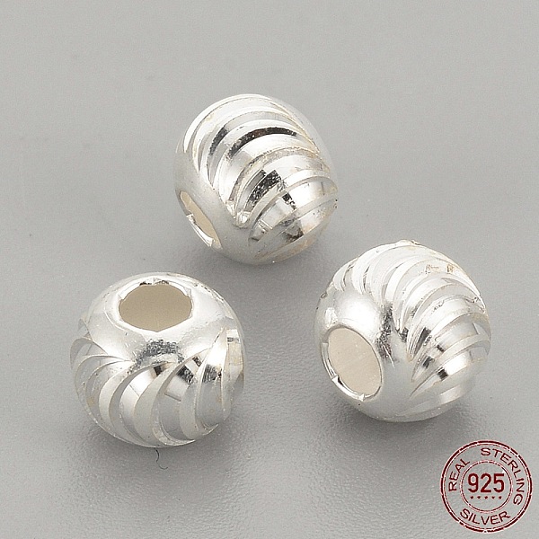PandaHall 925 Sterling Silver Beads, Round, Silver, 4x3.5mm, Hole: 1.5mm Sterling Silver Round
PandaHall 925 Sterling Silver Beads, Round, Silver, 4x3.5mm, Hole: 1.5mm Sterling Silver Round