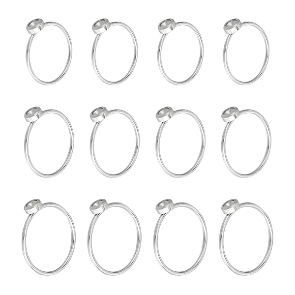 PandaHall CHGCRAFT 12Pcs 3 Size 304 Stainless Steel Finger Rings Settings for Rhinestone Base, Stainless Steel Color, Inner Diameter...
PandaHall CHGCRAFT 12Pcs 3 Size 304 Stainless Steel Finger Rings Settings for Rhinestone Base, Stainless Steel Color, Inner Diameter...