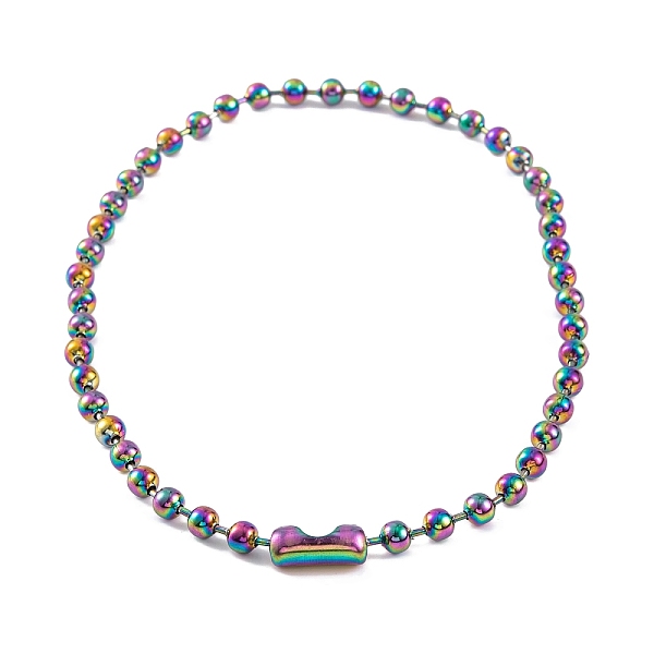 PandaHall Ion Plating(IP) 304 Stainless Steel Ball Chain Necklaces for Women, Rainbow Color, 16.54 inch(42cm), bead: 6mm 304 Stainless Steel...
PandaHall Ion Plating(IP) 304 Stainless Steel Ball Chain Necklaces for Women, Rainbow Color, 16.54 inch(42cm), bead: 6mm 304 Stainless Steel...