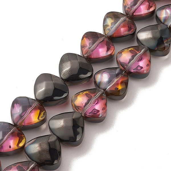 PandaHall Transparent Electroplate Glass Bead Strands, Half Rainbow Plated, Heart, Black, 12x13x7mm, Hole: 1mm, about 55pcs/strand, 25.51''...
PandaHall Transparent Electroplate Glass Bead Strands, Half Rainbow Plated, Heart, Black, 12x13x7mm, Hole: 1mm, about 55pcs/strand, 25.51''...