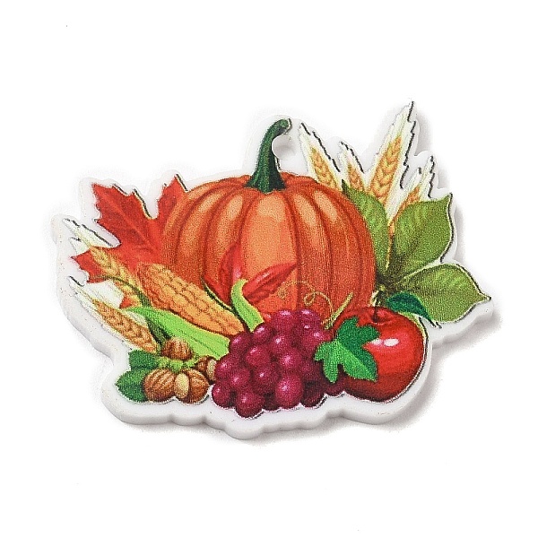 PandaHall Thanksgiving Day Themed Opaque Printed Acrylic Pendants, Pumpkin, 27x35.5x2mm, Hole: 2mm Acrylic Pumpkin Brown
PandaHall Thanksgiving Day Themed Opaque Printed Acrylic Pendants, Pumpkin, 27x35.5x2mm, Hole: 2mm Acrylic Pumpkin Brown