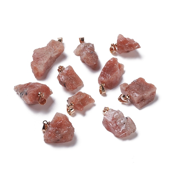 PandaHall Natural Strawberry Quartz Pendants, with Light Gold Brass Loops, Nuggets, 16~30x10~19x7~12mm, Hole: 4.5x4mm Strawberry Quartz...
PandaHall Natural Strawberry Quartz Pendants, with Light Gold Brass Loops, Nuggets, 16~30x10~19x7~12mm, Hole: 4.5x4mm Strawberry Quartz...