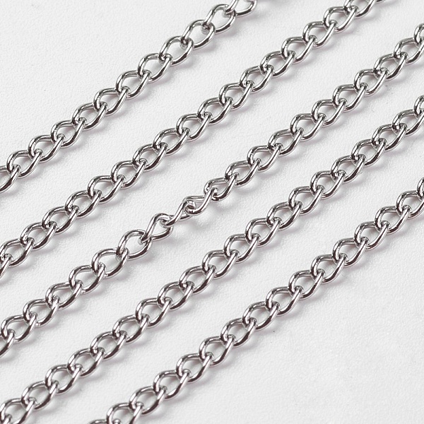 PandaHall 304 Stainless Steel Twist Chains, Soldered, for Men's Chain Necklace Making, with Spool, Stainless Steel Color, 3x2x0.5mm, about...
PandaHall 304 Stainless Steel Twist Chains, Soldered, for Men's Chain Necklace Making, with Spool, Stainless Steel Color, 3x2x0.5mm, about...