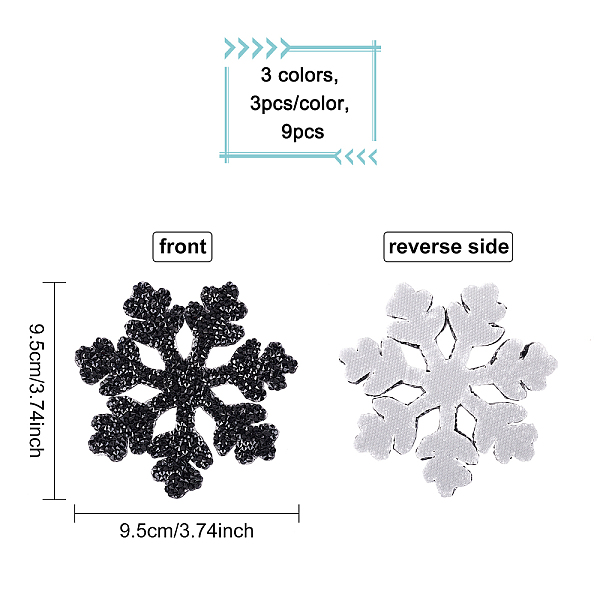 PandaHall Fingerinspire Christmas Snowflake Rhinestone Patches, Iron/Sew on Appliques, Costume Accessories, for Clothes, Bag Pants, Shoes..., Multicolor
PandaHall Fingerinspire Christmas Snowflake Rhinestone Patches, Iron/Sew on Appliques, Costume Accessories, for Clothes, Bag Pants, Shoes..., Multicolor