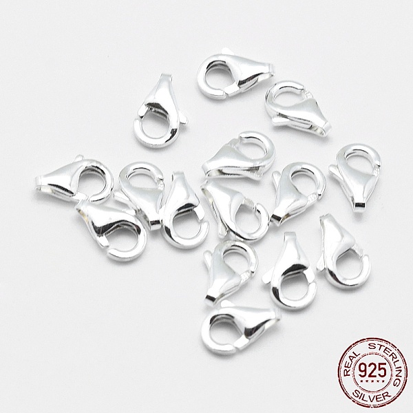 PandaHall 925 Sterling Silver Lobster Claw Clasps, Silver, 8x5x2mm, Hole: 1mm Sterling Silver Others Silver
PandaHall 925 Sterling Silver Lobster Claw Clasps, Silver, 8x5x2mm, Hole: 1mm Sterling Silver Others Silver