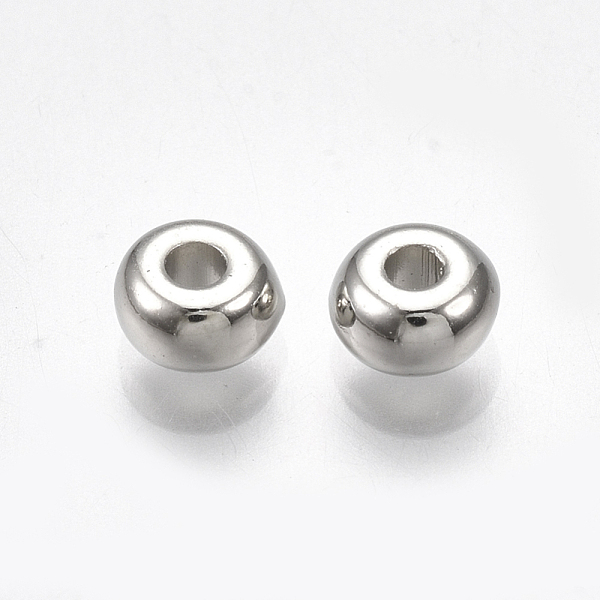 PandaHall CCB Plastic Spacer Beads, Rondelle, Platinum, 4.5~5x2.5mm, Hole: 1.5mm Plastic Rondelle
PandaHall CCB Plastic Spacer Beads, Rondelle, Platinum, 4.5~5x2.5mm, Hole: 1.5mm Plastic Rondelle