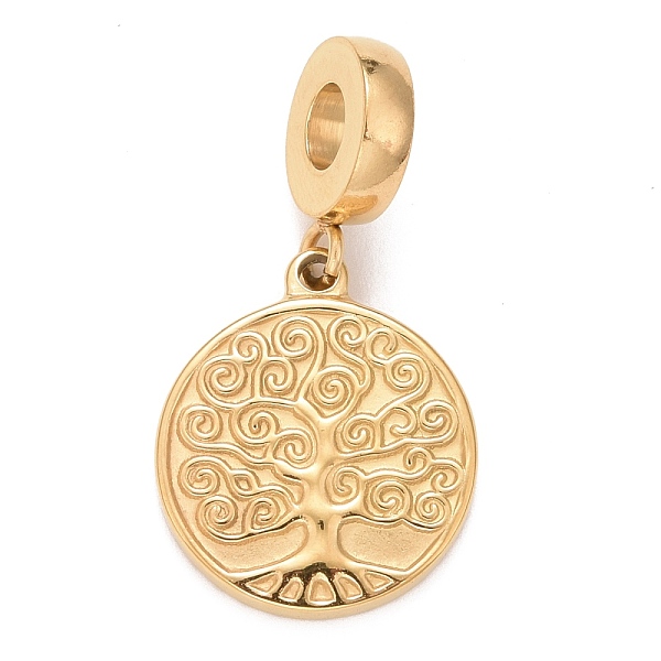 PandaHall 304 Stainless Steel European Dangle Charms, Large Hole Pendants, Flat Round with Tree, Golden, 28mm, Hole: 4.5mm, Flat Round...
PandaHall 304 Stainless Steel European Dangle Charms, Large Hole Pendants, Flat Round with Tree, Golden, 28mm, Hole: 4.5mm, Flat Round...