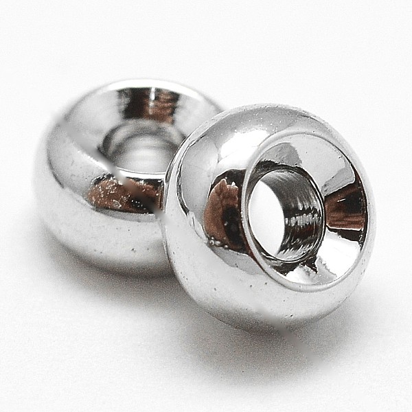 PandaHall Brass Spacer Rondelle Beads, Cadmium Free & Nickel Free & Lead Free, Real Platinum Plated, 5x3mm, Hole: 2mm Brass Rondelle
PandaHall Brass Spacer Rondelle Beads, Cadmium Free & Nickel Free & Lead Free, Real Platinum Plated, 5x3mm, Hole: 2mm Brass Rondelle