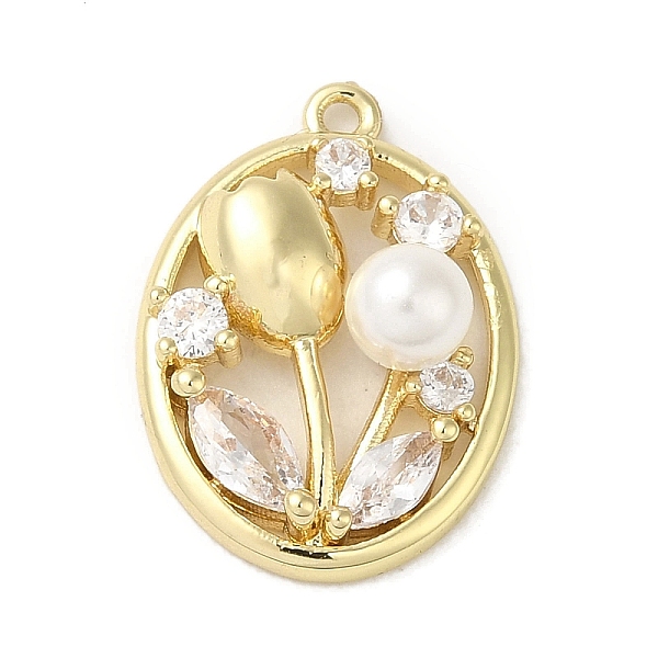 PandaHall Brass Micro Pave Cubic Zirconia Pendants, with Shell Pearl, Oval with Flower, Real 14K Gold Plated, 19x13.5x6mm, Hole: 1.2mm..., Clear
PandaHall Brass Micro Pave Cubic Zirconia Pendants, with Shell Pearl, Oval with Flower, Real 14K Gold Plated, 19x13.5x6mm, Hole: 1.2mm..., Clear