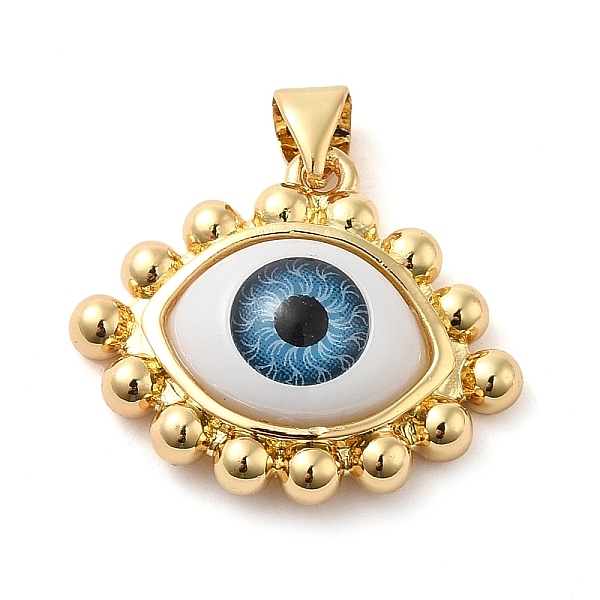 PandaHall Real 18K Gold Plated Brass Pendants, with Acrylic, Evil Eye, Steel Blue, 19x23x7mm, Hole: 5x3.5mm Brass+Acrylic Evil Eye
PandaHall Real 18K Gold Plated Brass Pendants, with Acrylic, Evil Eye, Steel Blue, 19x23x7mm, Hole: 5x3.5mm Brass+Acrylic Evil Eye