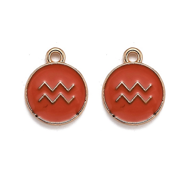 PandaHall Alloy Enamel Pendants, Flat Round with Constellation/Zodiac Sign, Golden, Aquarius, 15x12x2mm, Hole: 1.5mm Alloy+Enamel Aquarius..., Red
PandaHall Alloy Enamel Pendants, Flat Round with Constellation/Zodiac Sign, Golden, Aquarius, 15x12x2mm, Hole: 1.5mm Alloy+Enamel Aquarius..., Red