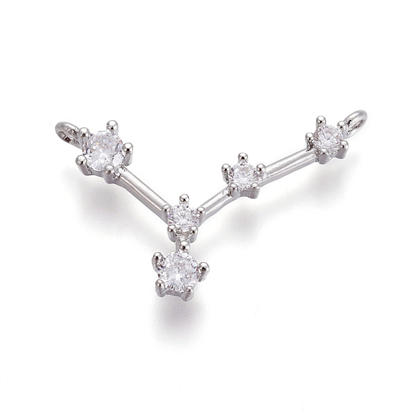 PandaHall Brass Micro Pave Cubic Zirconia Pendants, Twelve Constellations, Platinum, Cancer, 16x26x3mm, Hole: 1.5mm Brass+Cubic Zirconia..., Clear
PandaHall Brass Micro Pave Cubic Zirconia Pendants, Twelve Constellations, Platinum, Cancer, 16x26x3mm, Hole: 1.5mm Brass+Cubic Zirconia..., Clear