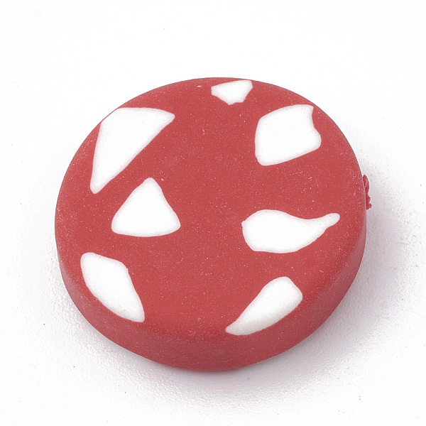 PandaHall Handmade Polymer Clay Beads, Flat Round, Red, 18.5~21x5~6.5mm, Hole: 1~2mm Polymer Clay Flat Round Red
PandaHall Handmade Polymer Clay Beads, Flat Round, Red, 18.5~21x5~6.5mm, Hole: 1~2mm Polymer Clay Flat Round Red