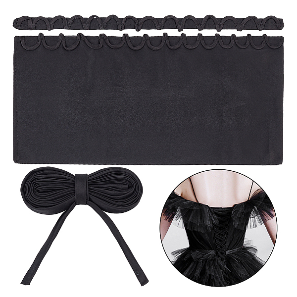 PandaHall Women's Wedding Dress Zipper Replacement, Adjustable Fit Satin Corset Back Kit, Lace-up Formal Prom Dress, Black, Eye Cloth...
PandaHall Women's Wedding Dress Zipper Replacement, Adjustable Fit Satin Corset Back Kit, Lace-up Formal Prom Dress, Black, Eye Cloth...