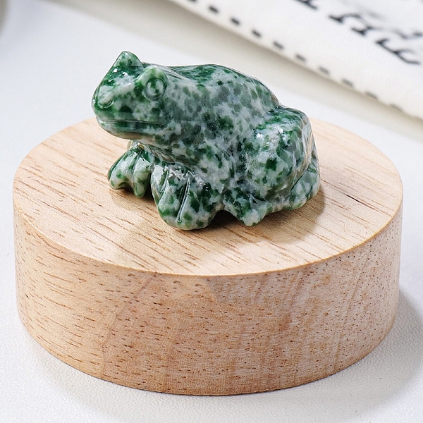 PandaHall Natural Qinghai Jade Carved Healing Frog Figurines, Reiki Energy Stone Display Decorations, 37x32x25mm Qinghai Jade Frog
PandaHall Natural Qinghai Jade Carved Healing Frog Figurines, Reiki Energy Stone Display Decorations, 37x32x25mm Qinghai Jade Frog