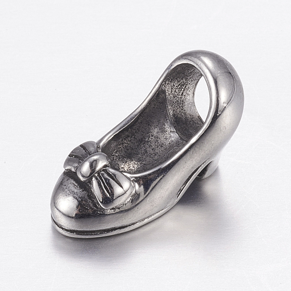 PandaHall 304 Stainless Steel European Beads, Large Hole Beads, High-heeled Shoes, Antique Silver, 15x7.5x10.5mm, Hole: 5mm 304 Stainless...
PandaHall 304 Stainless Steel European Beads, Large Hole Beads, High-heeled Shoes, Antique Silver, 15x7.5x10.5mm, Hole: 5mm 304 Stainless...