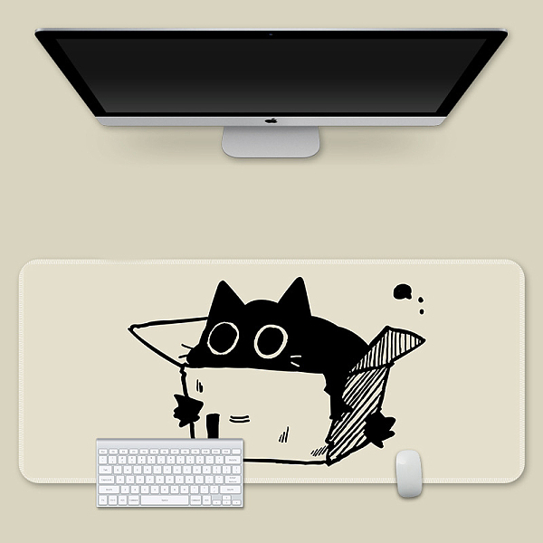PandaHall Rubber with Cloth Mouse Pad, Rectangle with Cat Pattern, Black, 800x400mm Rubber Rectangle Black
PandaHall Rubber with Cloth Mouse Pad, Rectangle with Cat Pattern, Black, 800x400mm Rubber Rectangle Black