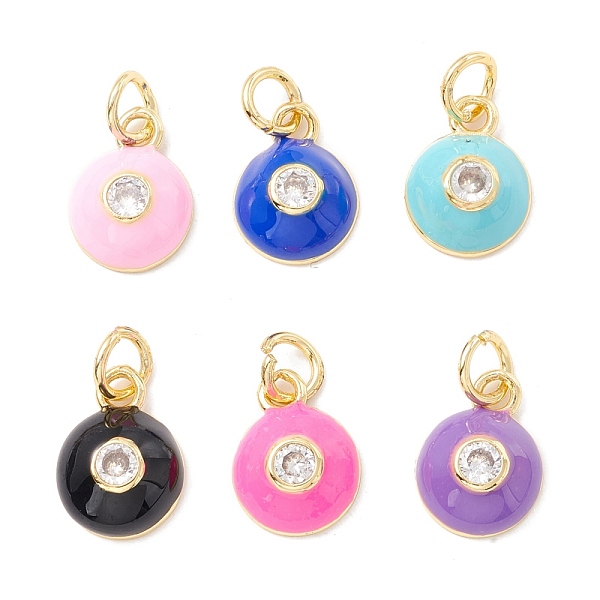 PandaHall Brass Micro Pave Cubic Zirconia Enamel Charms, with Jump Ring, Long-Lasting Plated, Round, Mixed Color, 12x9x4mm, Jump Ring..., Multicolor
PandaHall Brass Micro Pave Cubic Zirconia Enamel Charms, with Jump Ring, Long-Lasting Plated, Round, Mixed Color, 12x9x4mm, Jump Ring..., Multicolor