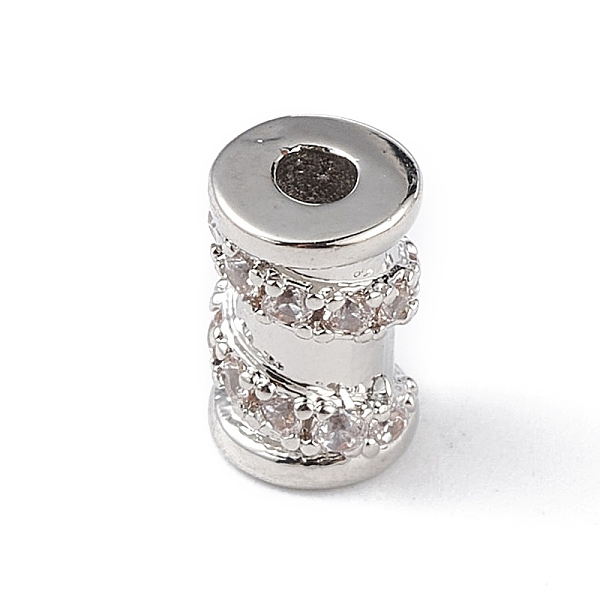 PandaHall Rack Plating Brass Micro Pave Clear Cubic Zirconia Beads, Cadmium Free & Lead Free, Long-Lasting Plated, Column, Platinum, 8x5mm...
PandaHall Rack Plating Brass Micro Pave Clear Cubic Zirconia Beads, Cadmium Free & Lead Free, Long-Lasting Plated, Column, Platinum, 8x5mm...