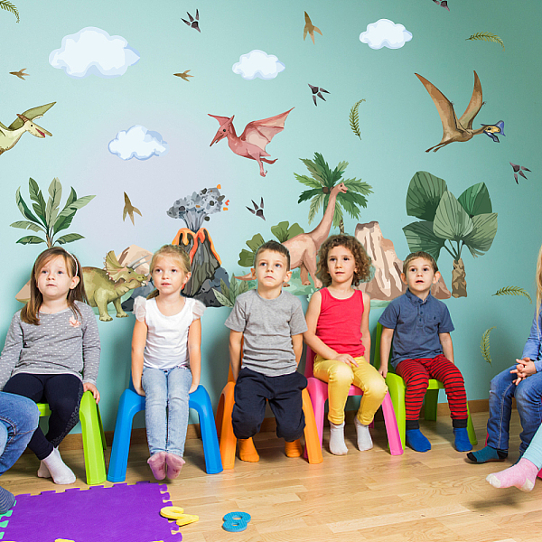 PandaHall PVC Wall Stickers, Wall Decoration, Dinosaur, 980x390mm, 2 sheets/set PVC Dinosaur
PandaHall PVC Wall Stickers, Wall Decoration, Dinosaur, 980x390mm, 2 sheets/set PVC Dinosaur