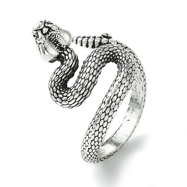 PandaHall Snake Alloy Open Cuff Rings, Lead Free & Cadmium Free, Antique Silver, 17mm, Inner Diameter: 18mm Alloy Snake
PandaHall Snake Alloy Open Cuff Rings, Lead Free & Cadmium Free, Antique Silver, 17mm, Inner Diameter: 18mm Alloy Snake