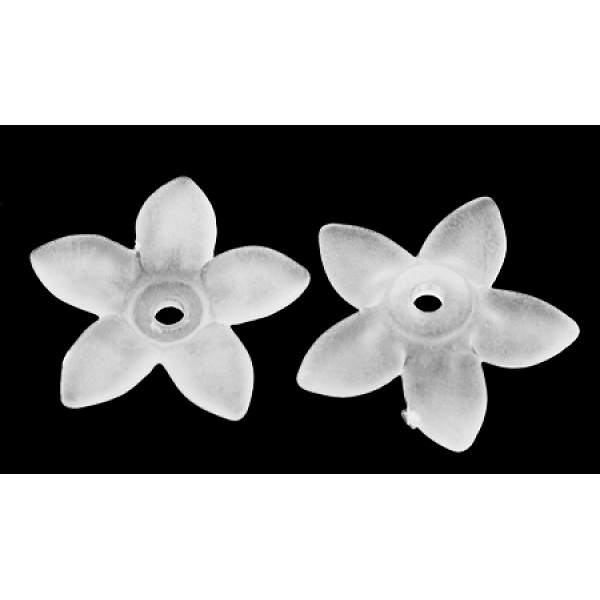 PandaHall Transparent Frosted Acrylic Flower Beads, Dyed, White, about 17mm long, 16.5mm wide, 4mm thick, hole: 1.5mm Acrylic Flower White
PandaHall Transparent Frosted Acrylic Flower Beads, Dyed, White, about 17mm long, 16.5mm wide, 4mm thick, hole: 1.5mm Acrylic Flower White