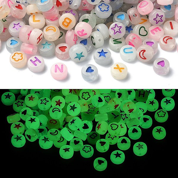 PandaHall Luminous Acrylic Beads, Flat Round, Mixed Color, 7x3.5~4mm, Hole: 1.2mm, 4 styles, 500pcs/box Acrylic Flat Round Multicolor
PandaHall Luminous Acrylic Beads, Flat Round, Mixed Color, 7x3.5~4mm, Hole: 1.2mm, 4 styles, 500pcs/box Acrylic Flat Round Multicolor