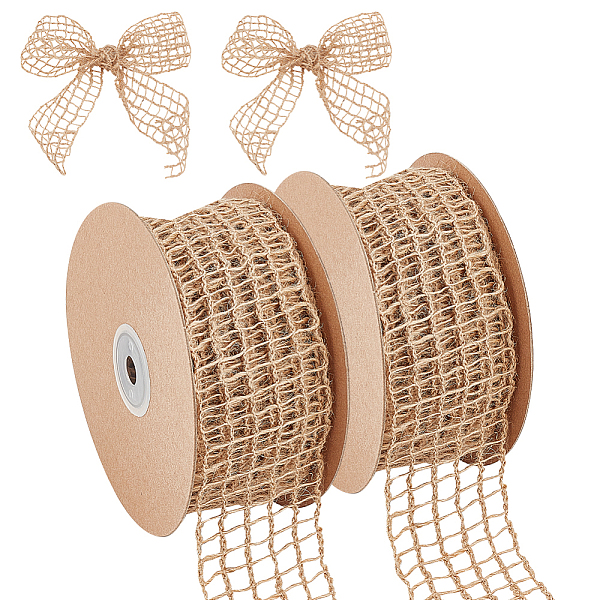 PandaHall Braided Burlap Ribbon, Hessian Ribbon, Jute Ribbon, For Jewelry Making, Hollow Tartan, Pale Goldenrod, 1-3/4 inch(46mm), about 10...
PandaHall Braided Burlap Ribbon, Hessian Ribbon, Jute Ribbon, For Jewelry Making, Hollow Tartan, Pale Goldenrod, 1-3/4 inch(46mm), about 10...