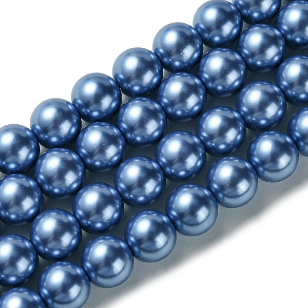 PandaHall Eco-Friendly Glass Pearl Beads Strands, Grade A, Round, Dyed, Cotton Cord Threaded, Cornflower Blue, 14mm, Hole: 1.2~1.5mm, about...
PandaHall Eco-Friendly Glass Pearl Beads Strands, Grade A, Round, Dyed, Cotton Cord Threaded, Cornflower Blue, 14mm, Hole: 1.2~1.5mm, about...