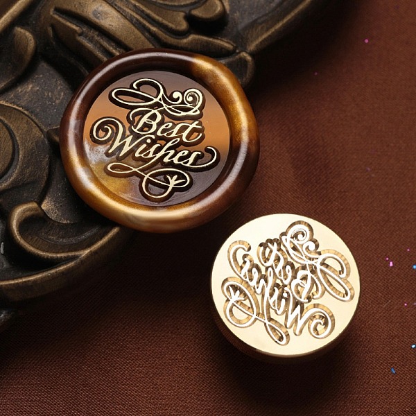 PandaHall Best Wishes Wax Seal Brass Stamp Heads, for Wax Seal Stamp, Golden, Word, 25x15mm, Inner Diameter: 7mm Brass Word
PandaHall Best Wishes Wax Seal Brass Stamp Heads, for Wax Seal Stamp, Golden, Word, 25x15mm, Inner Diameter: 7mm Brass Word