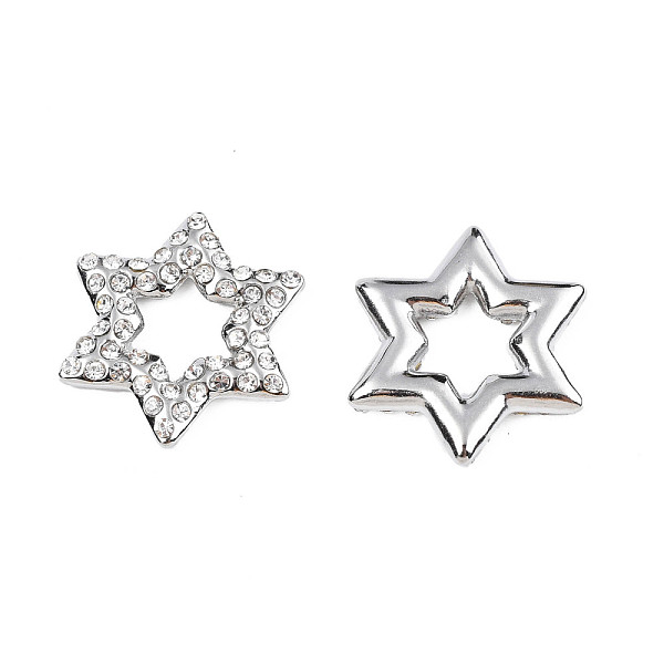 PandaHall 304 Stainless Steel Linking Rings, with Crystal Rhinestone, Star, Stainless Steel Color, 17.5x15.5x2mm 304 Stainless Steel Star..., Clear
PandaHall 304 Stainless Steel Linking Rings, with Crystal Rhinestone, Star, Stainless Steel Color, 17.5x15.5x2mm 304 Stainless Steel Star..., Clear
