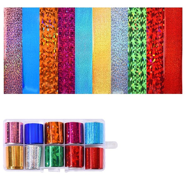 PandaHall Nail Art Transfer Stickers, Nail Decals, DIY Nail Tips Decoration for Women, Mixed Color, 100x2.5cm, 10rolls/box Plastic None..., Multicolor
PandaHall Nail Art Transfer Stickers, Nail Decals, DIY Nail Tips Decoration for Women, Mixed Color, 100x2.5cm, 10rolls/box Plastic None..., Multicolor