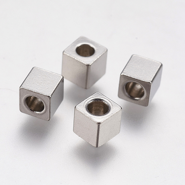 PandaHall 304 Stainless Steel Beads, Cube, Stainless Steel Color, 4x4x4mm, Hole: 2mm 304 Stainless Steel Cube
PandaHall 304 Stainless Steel Beads, Cube, Stainless Steel Color, 4x4x4mm, Hole: 2mm 304 Stainless Steel Cube