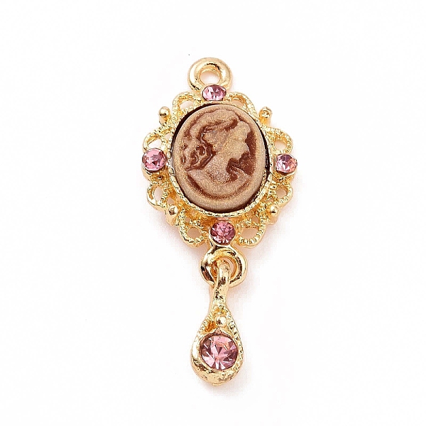 PandaHall Alloy Cameo Oval Resin Pendants, Woman Lady Head Charms, Golden, with Glass, Camel, 21x13x4mm, Hole: 1mm Alloy+Resin Oval Brown
PandaHall Alloy Cameo Oval Resin Pendants, Woman Lady Head Charms, Golden, with Glass, Camel, 21x13x4mm, Hole: 1mm Alloy+Resin Oval Brown