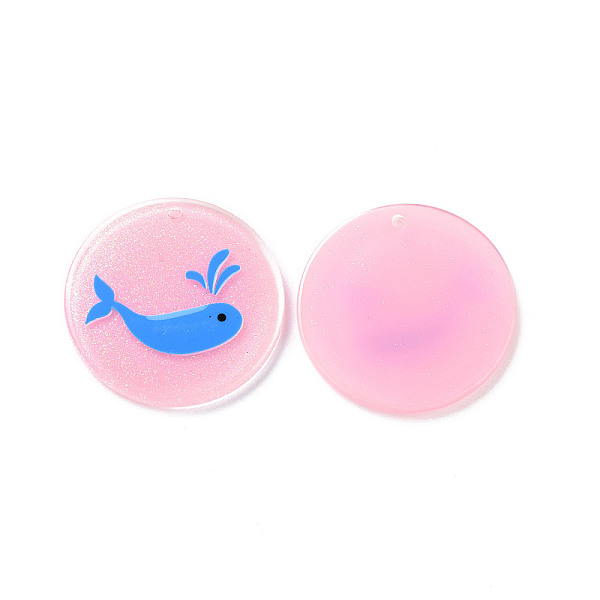 PandaHall Acrylic Pendants, with Enamel and Glitter Powder, Flat Round with Dolphin Pattern, Pearl Pink, 24x2mm, Hole: 1.5mm Acrylic Dolphin
PandaHall Acrylic Pendants, with Enamel and Glitter Powder, Flat Round with Dolphin Pattern, Pearl Pink, 24x2mm, Hole: 1.5mm Acrylic Dolphin