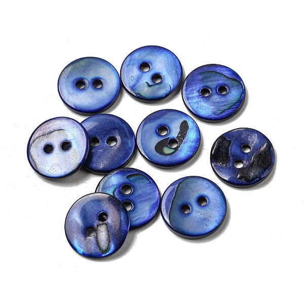 PandaHall Freshwater Shell Buttons, 2-Hole, Flat Round, Blue, 15x1~2mm, Hole: 1.5~2mm Shell Flat Round Blue
PandaHall Freshwater Shell Buttons, 2-Hole, Flat Round, Blue, 15x1~2mm, Hole: 1.5~2mm Shell Flat Round Blue