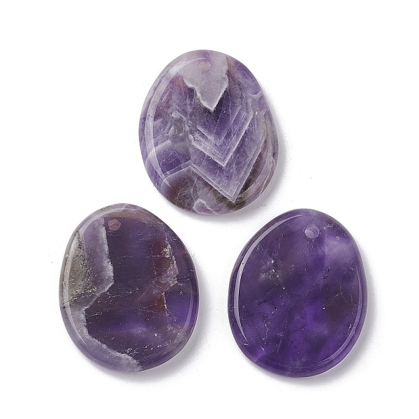 PandaHall Natural Amethyst Pendants, Oval Charms, 40~41x32~33x6mm, Hole: 2.3~3mm Amethyst Oval
PandaHall Natural Amethyst Pendants, Oval Charms, 40~41x32~33x6mm, Hole: 2.3~3mm Amethyst Oval