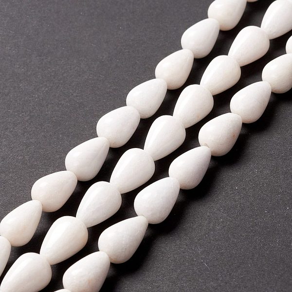 PandaHall Natural White Jade Beads Strands, Dyed, Teardrop, White, 15x10mm, Hole: 1.5mm, about 27pcs/strand, 15.75 inch(40cm) Natural...
PandaHall Natural White Jade Beads Strands, Dyed, Teardrop, White, 15x10mm, Hole: 1.5mm, about 27pcs/strand, 15.75 inch(40cm) Natural...