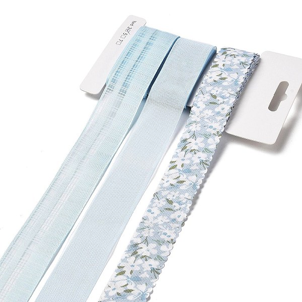 PandaHall 9 Yards 3 Styles Polyester Ribbon, for DIY Handmade Craft, Hair Bowknots and Gift Decoration, Sky Blue Color Palette, Light Sky...
PandaHall 9 Yards 3 Styles Polyester Ribbon, for DIY Handmade Craft, Hair Bowknots and Gift Decoration, Sky Blue Color Palette, Light Sky...