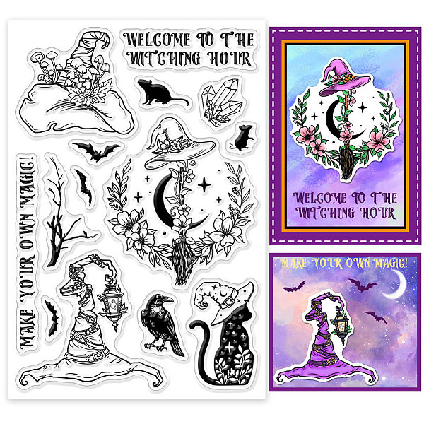 PandaHall GLOBLELAND Witch Hat Clear Stamps for DIY Scrapbooking Magic Broom Silicone Stamp Seals Magic Garland Transparent Stamp for Cards...
PandaHall GLOBLELAND Witch Hat Clear Stamps for DIY Scrapbooking Magic Broom Silicone Stamp Seals Magic Garland Transparent Stamp for Cards...