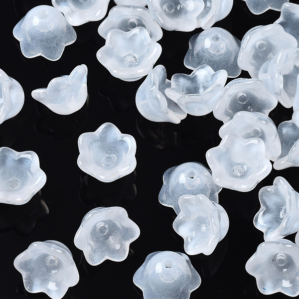 PandaHall Transparent Spray Painted Glass Beads, Flower, White, 7x11.5x11.5mm, Hole: 1.2mm Glass White
PandaHall Transparent Spray Painted Glass Beads, Flower, White, 7x11.5x11.5mm, Hole: 1.2mm Glass White