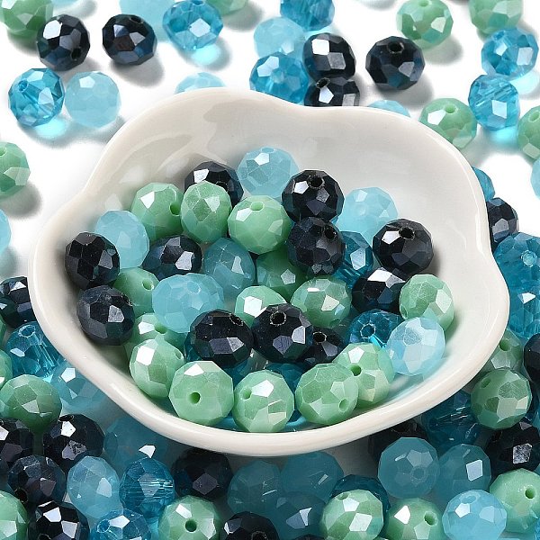 PandaHall Glass Beads, Faceted, Rondelle, Steel Blue, 10x8mm, Hole: 1mm, about 67pcs/60g Glass Rondelle
PandaHall Glass Beads, Faceted, Rondelle, Steel Blue, 10x8mm, Hole: 1mm, about 67pcs/60g Glass Rondelle