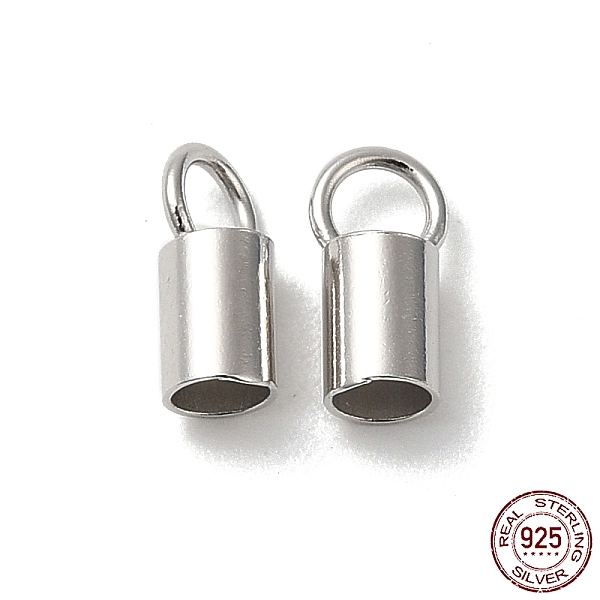 PandaHall Rhodium Plated 925 Sterling Silver Cord Ends, End Caps, Column, Platinum, 7x3.5x3mm, Hole: 2.3mm, Inner Diameter: 2.5mm Sterling...
PandaHall Rhodium Plated 925 Sterling Silver Cord Ends, End Caps, Column, Platinum, 7x3.5x3mm, Hole: 2.3mm, Inner Diameter: 2.5mm Sterling...