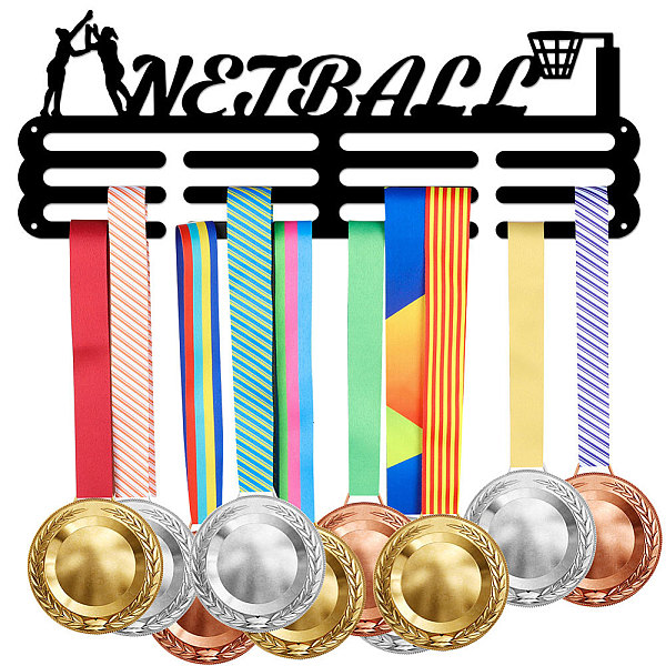 PandaHall Iron Medal Hanger Holder Display Wall Rack, with Screws, Netball, Word, 400x150mm Iron Word Black
PandaHall Iron Medal Hanger Holder Display Wall Rack, with Screws, Netball, Word, 400x150mm Iron Word Black